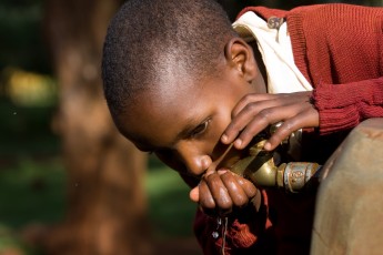 Getting a Drink in Tanzania