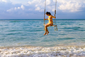 Swinging at the Beach