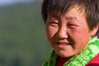Boy in Mongolia