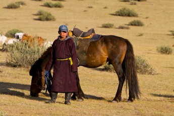 Boy in Mongolia