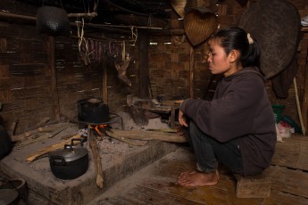 Cooking in Laos