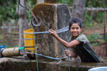 Collecting Water in Myanmar