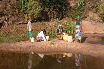 Collecting Water in Kenya