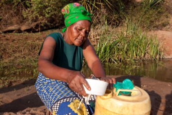 Collecting Water in Kenya