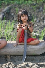 Shipibo Ethnic girl in Peru